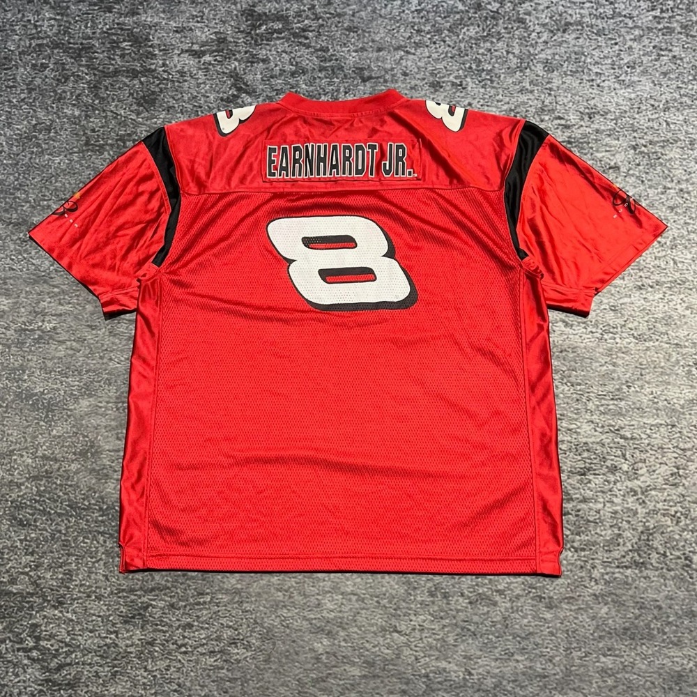 Vintage Budweiser Dale Eanrhardt Jr Jersey #8 Mens XL Red Winner's Circle NASCAR